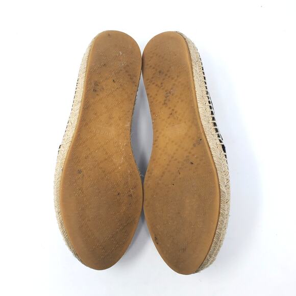 Gucci Signature Guccissima Leather Pilar Espadrille Flats Black Size 37.5 US 7.5 - Picture 8 of 13